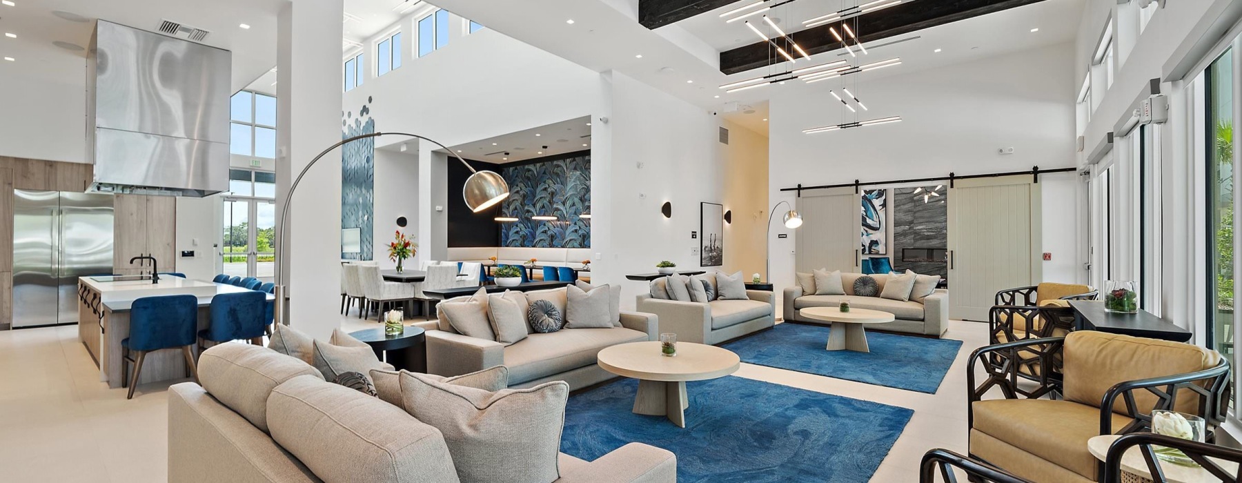 Find your perfect fit at Mira at Palmer Ranch a lounge room with a white tile floor and a white ceiling